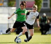 8 May 2021; Sadhbh Doyle of Peamount United in action against Leah Brady of Athlone Town during the SSE Airtricity Women's National League match between Peamount United and Athlone Town at PLR Park in Greenogue, Dublin. Photo by Matt Browne/Sportsfile