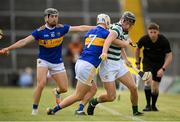 8 May 2021; Conor Boylan of Limerick in action against Bryan O'Meara of Tipperary during the Allianz Hurling League Division 1 Group A Round 1 match between Limerick and Tipperary at LIT Gaelic Grounds in Limerick. Photo by Stephen McCarthy/Sportsfile
