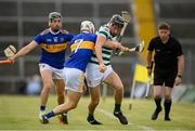 8 May 2021; Conor Boylan of Limerick in action against Bryan O'Meara of Tipperary during the Allianz Hurling League Division 1 Group A Round 1 match between Limerick and Tipperary at LIT Gaelic Grounds in Limerick. Photo by Stephen McCarthy/Sportsfile