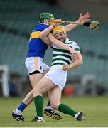 8 May 2021; Séamus Flanagan of Limerick in action against Brian McGrath of Tipperary during the Allianz Hurling League Division 1 Group A Round 1 match between Limerick and Tipperary at LIT Gaelic Grounds in Limerick. Photo by Stephen McCarthy/Sportsfile