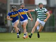 8 May 2021; William O'Donoghue of Limerick in action against Alan Flynn, left, and Dan McCormack of Tipperary during the Allianz Hurling League Division 1 Group A Round 1 match between Limerick and Tipperary at LIT Gaelic Grounds in Limerick. Photo by Stephen McCarthy/Sportsfile