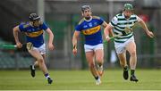 8 May 2021; William O'Donoghue of Limerick in action against Alan Flynn, left, and Dan McCormack of Tipperary during the Allianz Hurling League Division 1 Group A Round 1 match between Limerick and Tipperary at LIT Gaelic Grounds in Limerick. Photo by Stephen McCarthy/Sportsfile