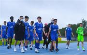 8 May 2021; Waterford players make their way off the pitch after the SSE Airtricity League Premier Division match between Waterford and Drogheda United at RSC in Waterford. Photo by Ben McShane/Sportsfile