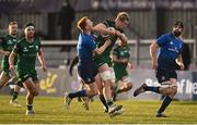 8 May 2021; Ciarán Frawley of Leinster collides with Niall Murray of Connacht during the Guinness PRO14 Rainbow Cup match between Connacht and Leinster at The Sportsground in Galway.  Photo by David Fitzgerald/Sportsfile