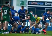 8 May 2021; Scott Fardy of Leinster scores his side's sixth try during the Guinness PRO14 Rainbow Cup match between Connacht and Leinster at The Sportsground in Galway.  Photo by David Fitzgerald/Sportsfile