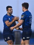 8 May 2021; Garry Ringrose, right, and Cian Kelleher of Leinster celebrate following the Guinness PRO14 Rainbow Cup match between Connacht and Leinster at The Sportsground in Galway.  Photo by David Fitzgerald/Sportsfile