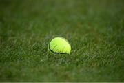 8 May 2021; A yellow sliotar on the pitch before the Allianz Hurling League Division 1 Group A Round 1 match between Limerick and Tipperary at LIT Gaelic Grounds in Limerick. Photo by Stephen McCarthy/Sportsfile