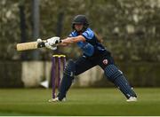 9 May 2021; Sarah Forbes of Typhoons bats during the third match of the Arachas Super 50 Cup between Scorchers and Typhoons at Rush Cricket Club in Rush, Dublin. Photo by Harry Murphy/Sportsfile