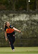 9 May 2021; Leah Paul of Scorchers bowls during the third match of the Arachas Super 50 Cup between Scorchers and Typhoons at Rush Cricket Club in Rush, Dublin. Photo by Harry Murphy/Sportsfile