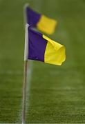 9 May 2021; Sideline flags blow in the wind before the Allianz Hurling League Division 1 Group B Round 1 match between Wexford and Laois at Chadwicks Wexford Park in Wexford. Photo by Brendan Moran/Sportsfile