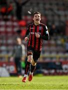 8 May 2021; Ali Coote of Bohemians celebrates after scoring his side's second goal during the SSE Airtricity League Premier Division match between Bohemians and Finn Harps at Dalymount Park in Dublin. Photo by Seb Daly/Sportsfile