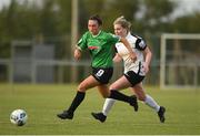 8 May 2021; Alannah McEvoy of Peamount United in action against Leah Brady of Athlone Town during the SSE Airtricity Women's National League match between Peamount United and Athlone Town at PLR Park in Greenogue, Dublin. Photo by Matt Browne/Sportsfile