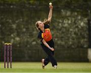 9 May 2021; Leah Paul of Scorchers bowls during the third match of the Arachas Super 50 Cup between Scorchers and Typhoons at Rush Cricket Club in Rush, Dublin. Photo by Harry Murphy/Sportsfile