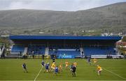 9 May 2021; A general view of action in front of the new stand during the Allianz Hurling League Division 1 Group B Round 1 match between Antrim and Clare at Corrigan Park in Belfast, Antrim. Photo by David Fitzgerald/Sportsfile