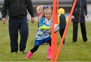 9 May 2021; Michaela Marlow during Longford Minis rugby training at Longford RFC in Longford. Photo by Ramsey Cardy/Sportsfile