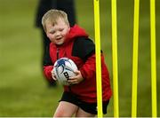 9 May 2021; DJ Harrington during Longford Minis rugby training at Longford RFC in Longford. Photo by Ramsey Cardy/Sportsfile