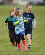 9 May 2021; Michaela Marlow during Longford Minis rugby training at Longford RFC in Longford. Photo by Ramsey Cardy/Sportsfile