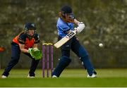 9 May 2021; Rebecca Gough of Typhoons bats during the third match of the Arachas Super 50 Cup between Scorchers and Typhoons at Rush Cricket Club in Rush, Dublin. Photo by Harry Murphy/Sportsfile