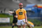 9 May 2021; Eoin O'Neill of Antrim celebrates at the final whistle following the Allianz Hurling League Division 1 Group B Round 1 match between Antrim and Clare at Corrigan Park in Belfast, Antrim. Photo by David Fitzgerald/Sportsfile