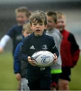 9 May 2021; Iarla McKeown during Longford Minis rugby training at Longford RFC in Longford. Photo by Ramsey Cardy/Sportsfile