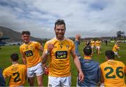 9 May 2021; Neil McManus of Antrim celebrates following the Allianz Hurling League Division 1 Group B Round 1 match between Antrim and Clare at Corrigan Park in Belfast, Antrim. Photo by David Fitzgerald/Sportsfile