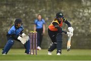 9 May 2021; Sophie MacMahon of Scorchers bats during the third match of the Arachas Super 50 Cup between Scorchers and Typhoons at Rush Cricket Club in Rush, Dublin. Photo by Harry Murphy/Sportsfile