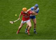 9 May 2021; Niall O'Leary of Cork in action against Colin Dunford of Waterford during the Allianz Hurling League Division 1 Group A Round 1 match between Cork and Waterford at Páirc Ui Chaoimh in Cork. Photo by Stephen McCarthy/Sportsfile