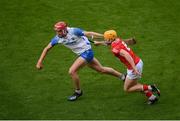 9 May 2021; Calum Lyons of Waterford in action against Billy Hennessy of Cork during the Allianz Hurling League Division 1 Group A Round 1 match between Cork and Waterford at Páirc Ui Chaoimh in Cork. Photo by Stephen McCarthy/Sportsfile