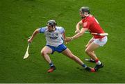 9 May 2021; Conor Gleeson of Waterford in action against Mark Coleman of Cork during the Allianz Hurling League Division 1 Group A Round 1 match between Cork and Waterford at Páirc Ui Chaoimh in Cork. Photo by Stephen McCarthy/Sportsfile