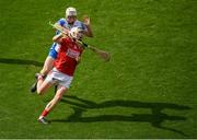 9 May 2021; Shane Barrett of Cork in action against Shane McNulty of Waterford during the Allianz Hurling League Division 1 Group A Round 1 match between Cork and Waterford at Páirc Ui Chaoimh in Cork. Photo by Stephen McCarthy/Sportsfile
