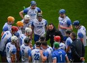 9 May 2021; Waterford selector Michael Bevans speaks to players during a water break during the Allianz Hurling League Division 1 Group A Round 1 match between Cork and Waterford at Páirc Ui Chaoimh in Cork. Photo by Stephen McCarthy/Sportsfile