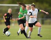 8 May 2021; Eleanor Ryan-Doyle of Peamount United in action against Laurie Ryan of Athlone Town during the SSE Airtricity Women's National League match between Peamount United and Athlone Town at PLR Park in Greenogue, Dublin. Photo by Matt Browne/Sportsfile