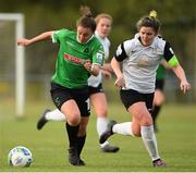 8 May 2021; Eleanor Ryan-Doyle of Peamount United in action against Laurie Ryan of Athlone Town during the SSE Airtricity Women's National League match between Peamount United and Athlone Town at PLR Park in Greenogue, Dublin. Photo by Matt Browne/Sportsfile