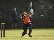 9 May 2021; Ashlee King of Scorchers bats during the third match of the Arachas Super 50 Cup between Scorchers and Typhoons at Rush Cricket Club in Rush, Dublin. Photo by Harry Murphy/Sportsfile