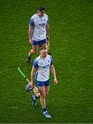 9 May 2021; Kieran Bennett, below, and Billy Power of Waterford following ther side's defeat in the Allianz Hurling League Division 1 Group A Round 1 match between Cork and Waterford at Páirc Ui Chaoimh in Cork. Photo by Stephen McCarthy/Sportsfile