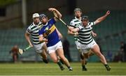 8 May 2021; Jason Forde of Tipperary in action against Darragh O'Donovan, right, Kyle Hayes, left, and William O'Donoghue of Limerick during the Allianz Hurling League Division 1 Group A Round 1 match between Limerick and Tipperary at LIT Gaelic Grounds in Limerick. Photo by Ray McManus/Sportsfile