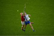 9 May 2021; Niall O'Leary of Cork in action against Colin Dunford of Waterford during the Allianz Hurling League Division 1 Group A Round 1 match between Cork and Waterford at Páirc Ui Chaoimh in Cork. Photo by Stephen McCarthy/Sportsfile