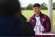 10 May 2021; Shane Walsh speaks to journalists during a Galway Football press conference at Loughgeorge in Galway. Photo by Sam Barnes/Sportsfile