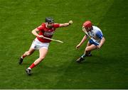 9 May 2021; Niall Cashman of Cork and Darragh Lyons of Waterford during the Allianz Hurling League Division 1 Group A Round 1 match between Cork and Waterford at Páirc Ui Chaoimh in Cork. Photo by Stephen McCarthy/Sportsfile