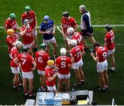 9 May 2021; Cork players during a water break in the first half of the Allianz Hurling League Division 1 Group A Round 1 match between Cork and Waterford at Páirc Ui Chaoimh in Cork. Photo by Stephen McCarthy/Sportsfile