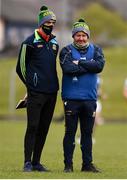 9 May 2021; Meath manager Nick Weir, right, and selector Steven Clynch before the Allianz Hurling League Division 2A Round 1 match between Meath and Offaly at Páirc Táilteann in Navan, Meath. Photo by Ben McShane/Sportsfile