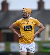 9 May 2021; Joe Maskey of Antrim during the Allianz Hurling League Division 1 Group B Round 1 match between Antrim and Clare at Corrigan Park in Belfast, Antrim. Photo by David Fitzgerald/Sportsfile
