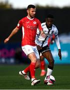 7 May 2021; Robbie McCourt of Sligo Rovers and Junior Ogedi-Uzokwe of Dundalk during the SSE Airtricity League Premier Division match between Dundalk and Sligo Rovers at Oriel Park in Dundalk, Louth. Photo by Ben McShane/Sportsfile