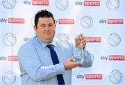 14 May 2021; Tipperary manager David Power with his Gaelic Writers' Association (GWA) Football Personality of the Year award, in association with Sky Sports, in Clonmel, Tipperary, for the Gaelic Writers Awards 2020. Photo by Eóin Noonan/Sportsfile
