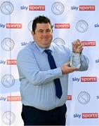 14 May 2021; Tipperary manager David Power with his Gaelic Writers' Association (GWA) Football Personality of the Year award, in association with Sky Sports, in Clonmel, Tipperary, for the Gaelic Writers Awards 2020. Photo by Eóin Noonan/Sportsfile