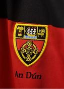 8 May 2021; A general view of the county crest on a jersey during a Down football squad portrait session at Ballymartin GAA in Down. Photo by Piaras Ó Mídheach/Sportsfile