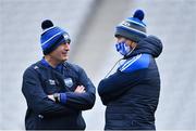 9 May 2021; Waterford manager Liam Cahill, left, and Waterford selector Stephen Frampton before the Allianz Hurling League Division 1 Group A Round 1 match between Cork and Waterford at Páirc Ui Chaoimh in Cork. Photo by Piaras Ó Mídheach/Sportsfile