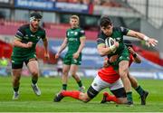 14 May 2021; Alex Wootton of Connacht is tackled by CJ Stander of Munster during the Guinness PRO14 Rainbow Cup match between Munster and Connacht at Thomond Park in Limerick. Photo by Brendan Moran/Sportsfile