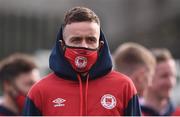 14 May 2021; Robbie Benson of St Patrick's Athletic before the SSE Airtricity League Premier Division match between Drogheda United and St Patrick's Athletic at Head in the Game Park in Drogheda, Louth. Photo by Ben McShane/Sportsfile