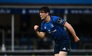 14 May 2021; Jimmy O'Brien of Leinster celebrates as team-mate Cian Healy scores their side's first try during the Guinness PRO14 Rainbow Cup match between Leinster and Ulster at the RDS Arena in Dublin. Photo by David Fitzgerald/Sportsfile